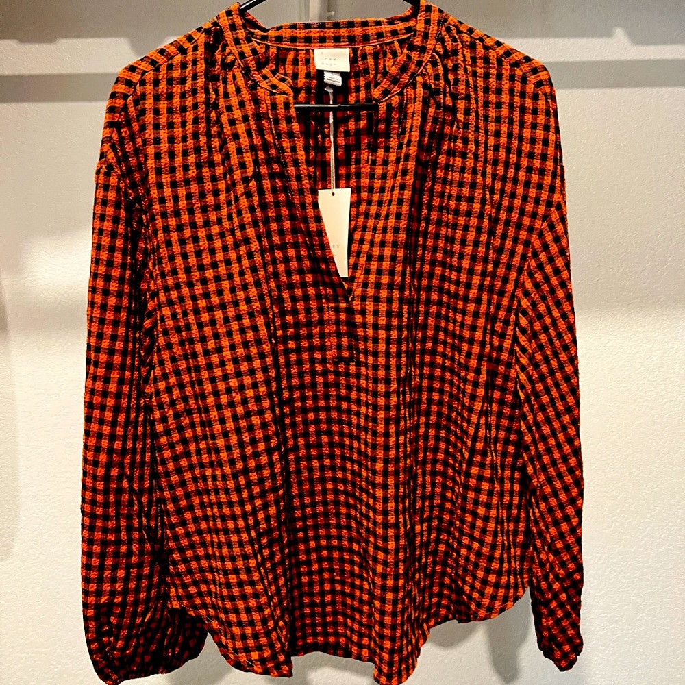A new day plaid blouse